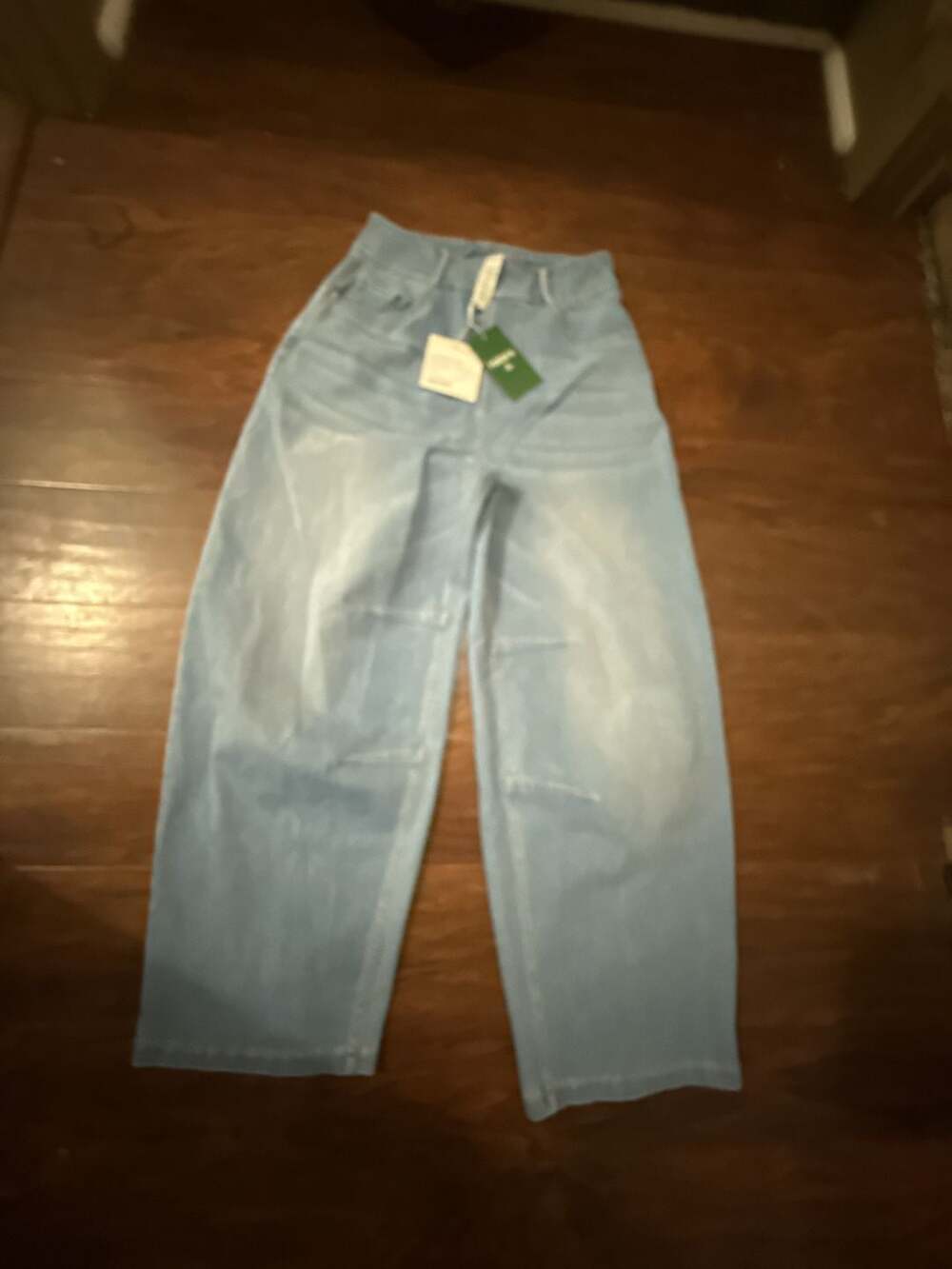 Halara Flex™ Mid Rise Pockets Barrel Leg Casual Jeans